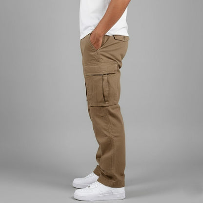 Men's Relaxed Fit Cargo Pants with Side Pockets 3