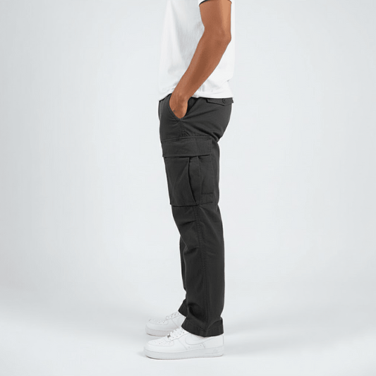 Men's Relaxed Fit Cargo Pants with Side Pockets 1
