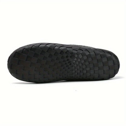Men's Wool-Lined Slip-On Loafer — Warm Indoor House Shoe 8