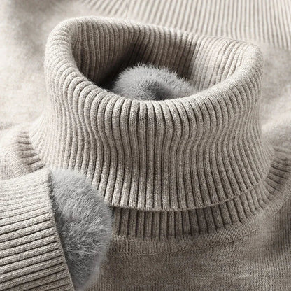 Merino Wool Turtleneck Sweater — Ribbed Collar & Soft Lining 7