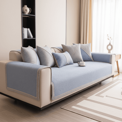 Non-Slip Cotton-Linen Sofa Cover — All-Season Protection 9