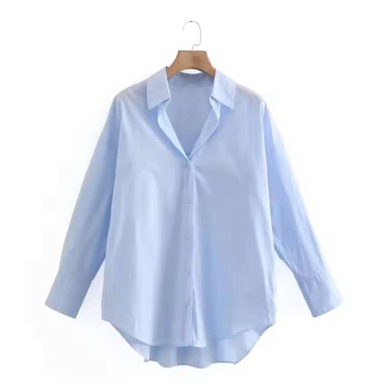 Oversized Elegance Blouse for Women — Relaxed Button-Up Shirt 4