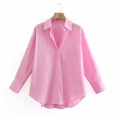 Oversized Elegance Blouse for Women — Relaxed Button-Up Shirt 5