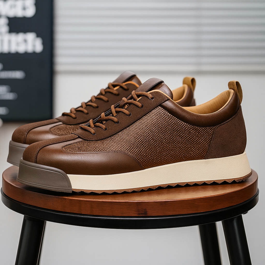 Savoni Leather Sneakers — Orthopedic Cushioned Sole 2
