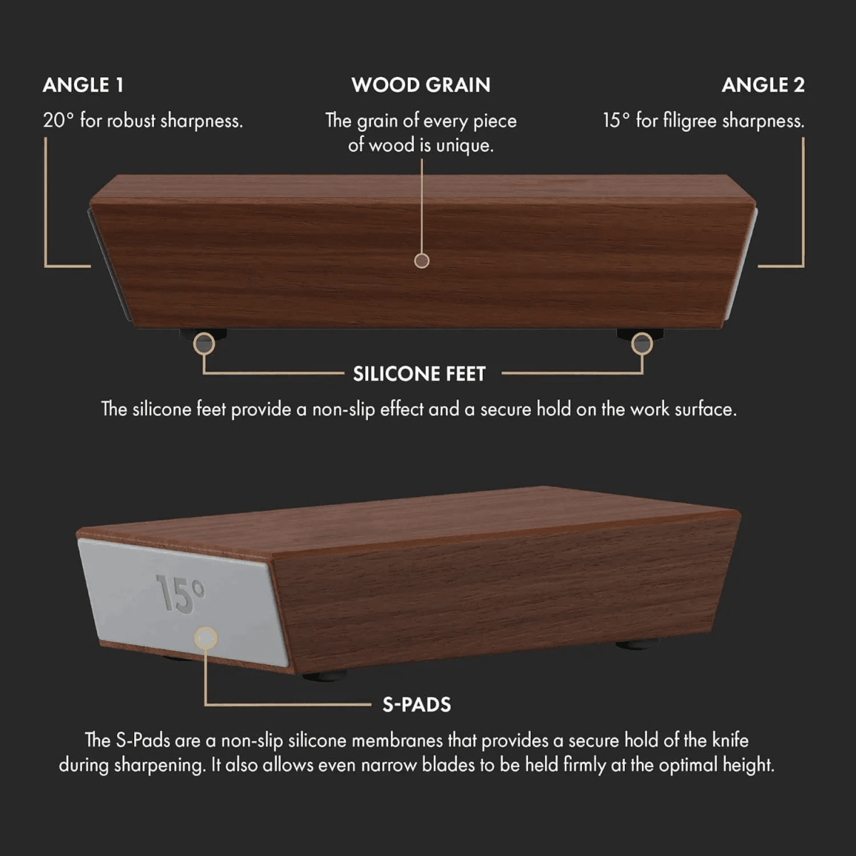 Rolling Knife Sharpener — Diamond Roller & Ceramic Disc 10