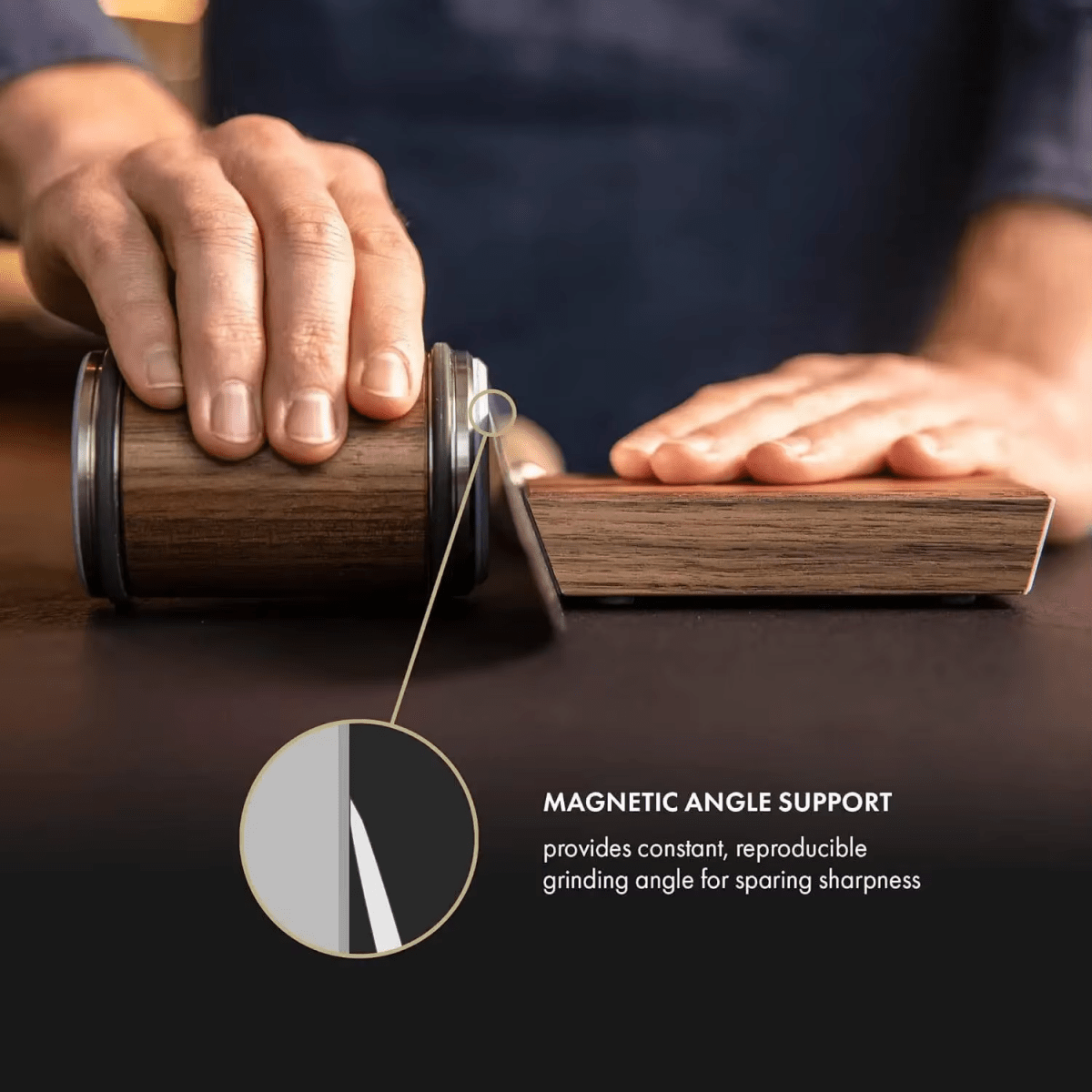 Rolling Knife Sharpener — Diamond Roller & Ceramic Disc 3