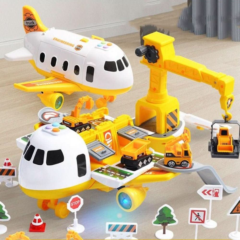 SkyQuest Airplane & Vehicle Playset — Creative Kids Toy Set 3