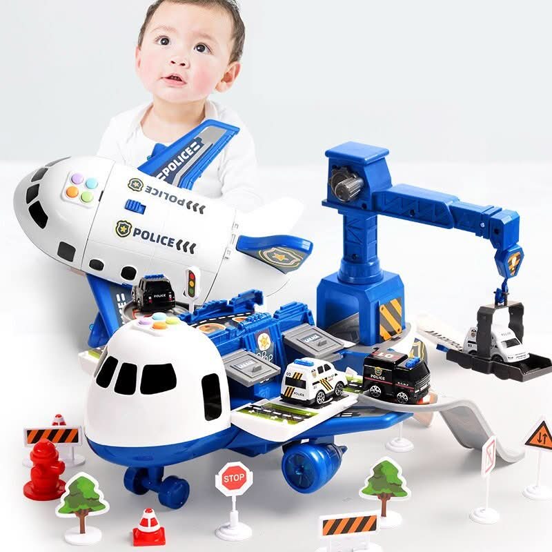 SkyQuest Airplane & Vehicle Playset — Creative Kids Toy Set 6