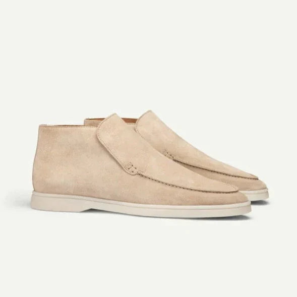 Men's Suede Slip-On Loafers — Soft Calf Leather Insole 3