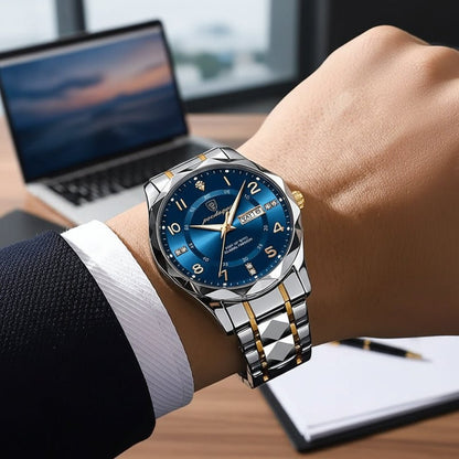 Titanium Sports Watch for Men — Water-Resistant 50m Quartz 1