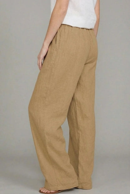 Women's Wide Leg Drawstring Pants — Elastic Waist, All Sizes 3